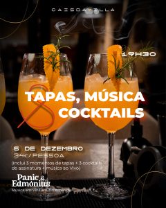 tapas e música cais da villa